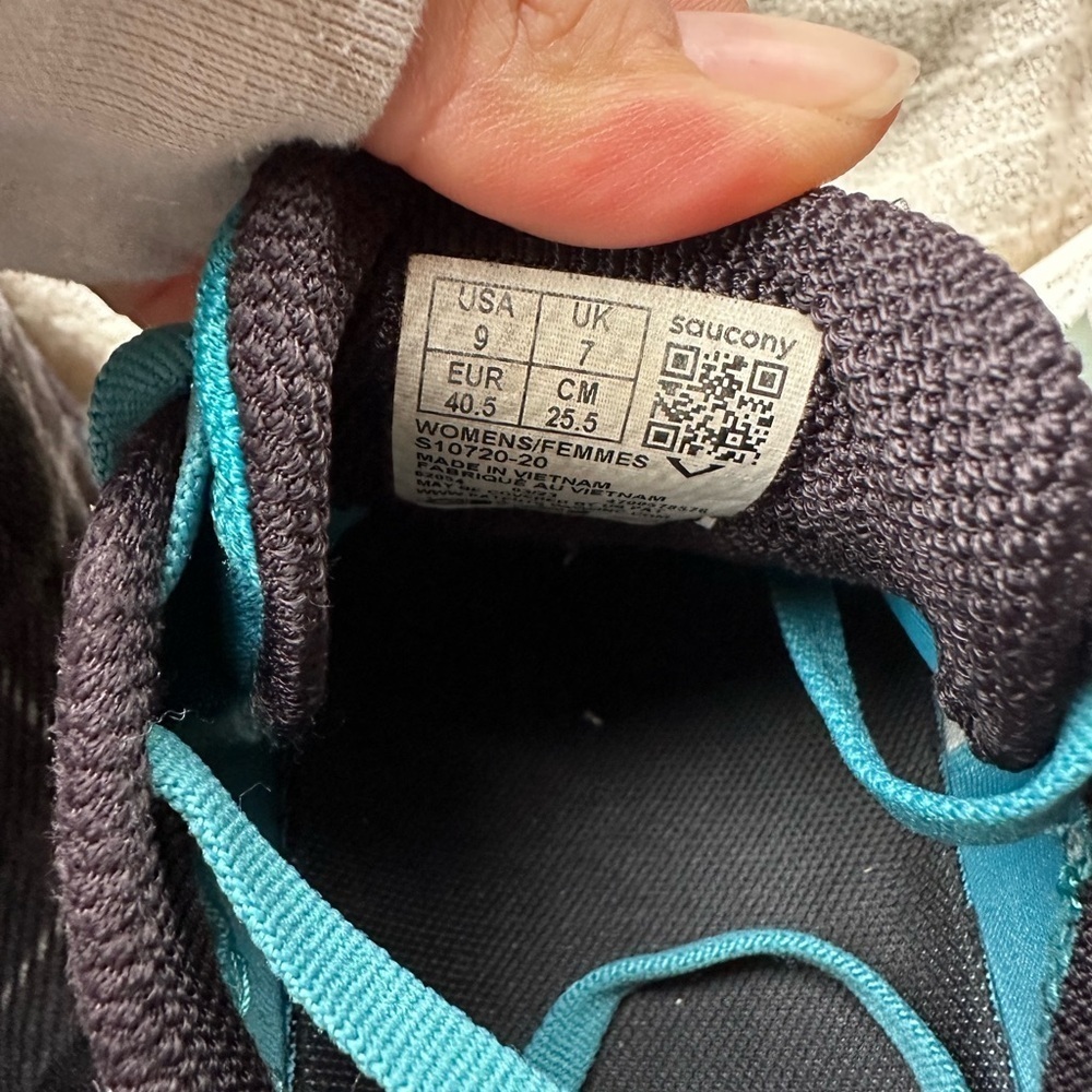 Saucony Women's Teal and Gray Athletic Shoes - Picture 8 of 8